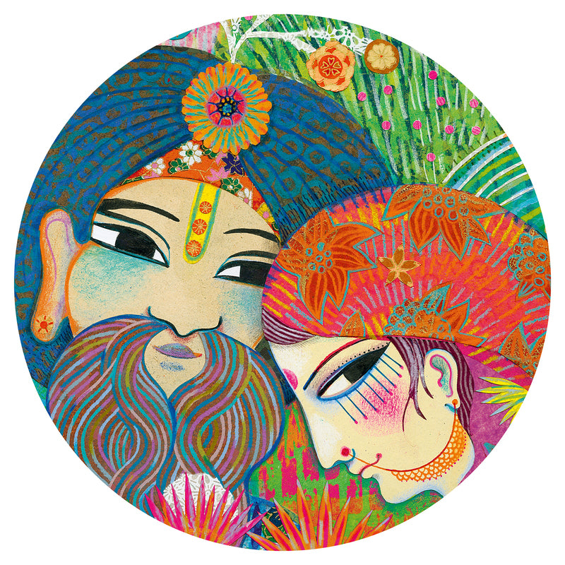 Magic India 1000pc Gallery Puzzle with Poster by Djeco