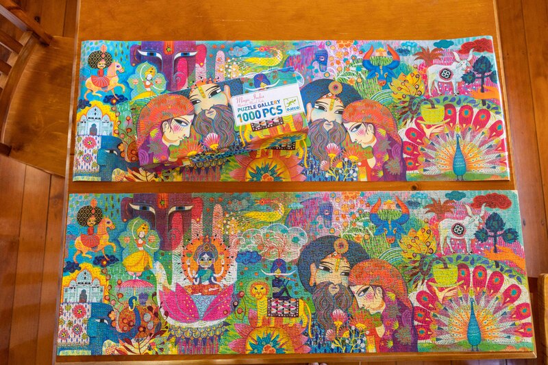 Magic India 1000pc Gallery Puzzle with Poster by Djeco