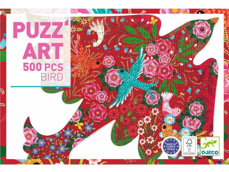 DJ7668 - Bird Shaped 500pc Art Puzzle