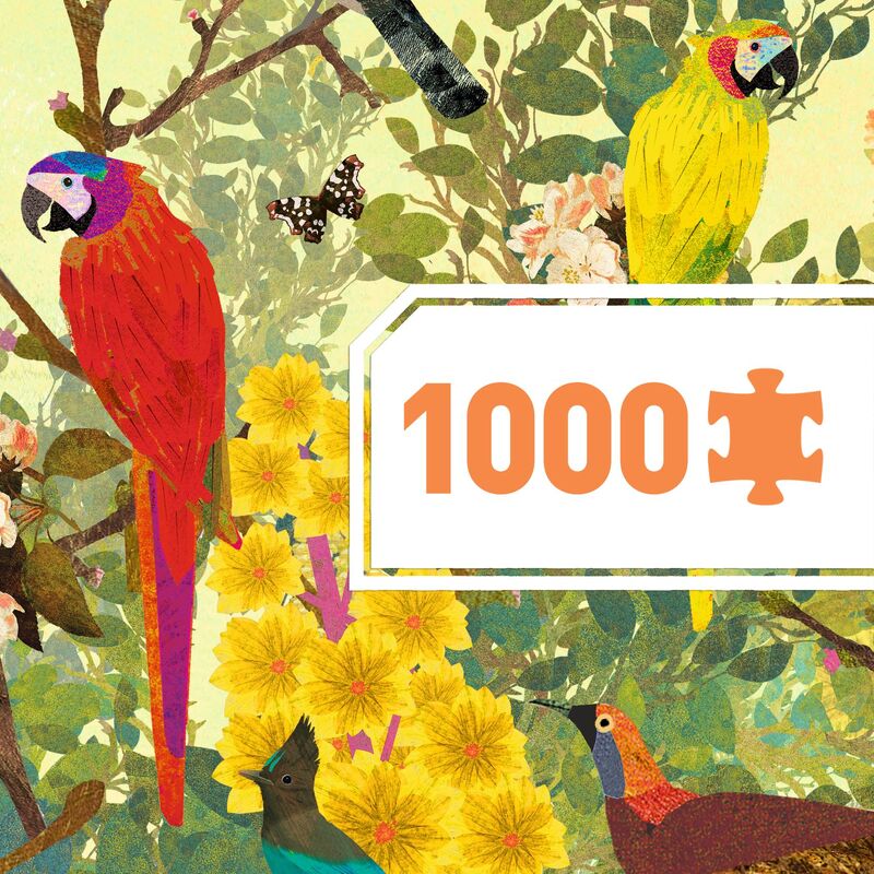 Peaceful Birds 1000 Piece Gallery Jigsaw Puzzle by Djeco