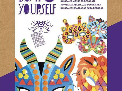 DJ7900 - Do It Yourself Jungle Animal Masks (Sticker Mosaics)
