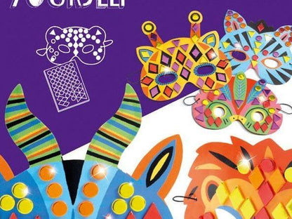 DJ7900 - Do It Yourself Jungle Animal Masks (Sticker Mosaics)