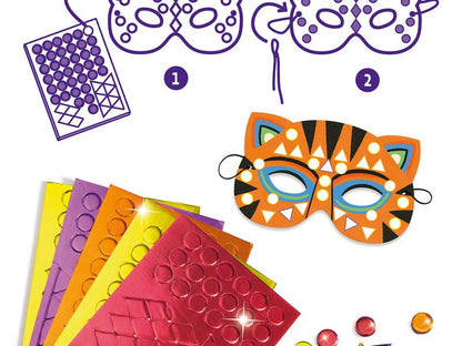DJ7900 - Do It Yourself Jungle Animal Masks (Sticker Mosaics)