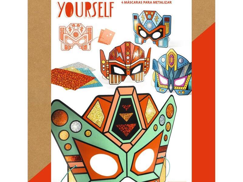 DJ7924 - Do It Yourself Super Robots Masks (Metallic Stickers)