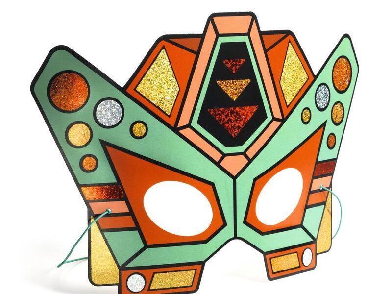 DJ7924 - Do It Yourself Super Robots Masks (Metallic Stickers)