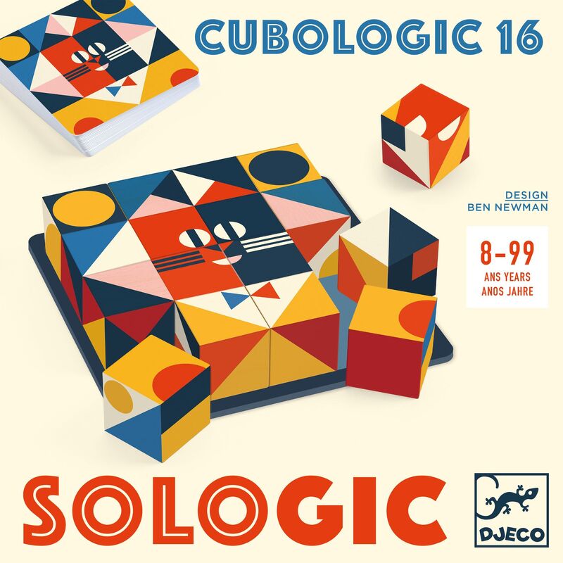 Cubologic 16 Cube Game with 30 challenges by Djeco