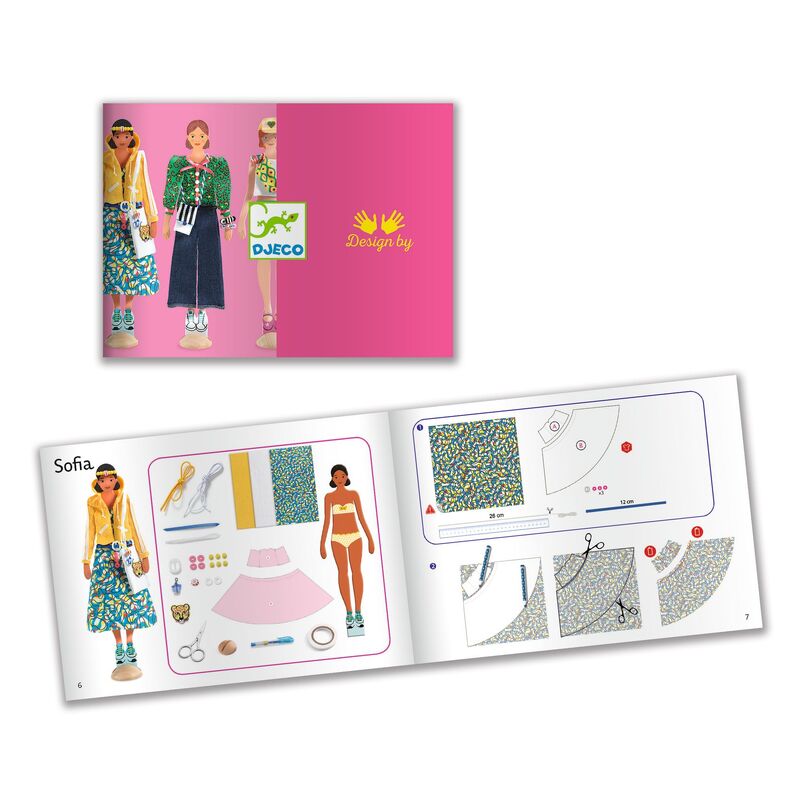 Fashion by Magali No Sew Fashion Design Craft Kit by Djeco