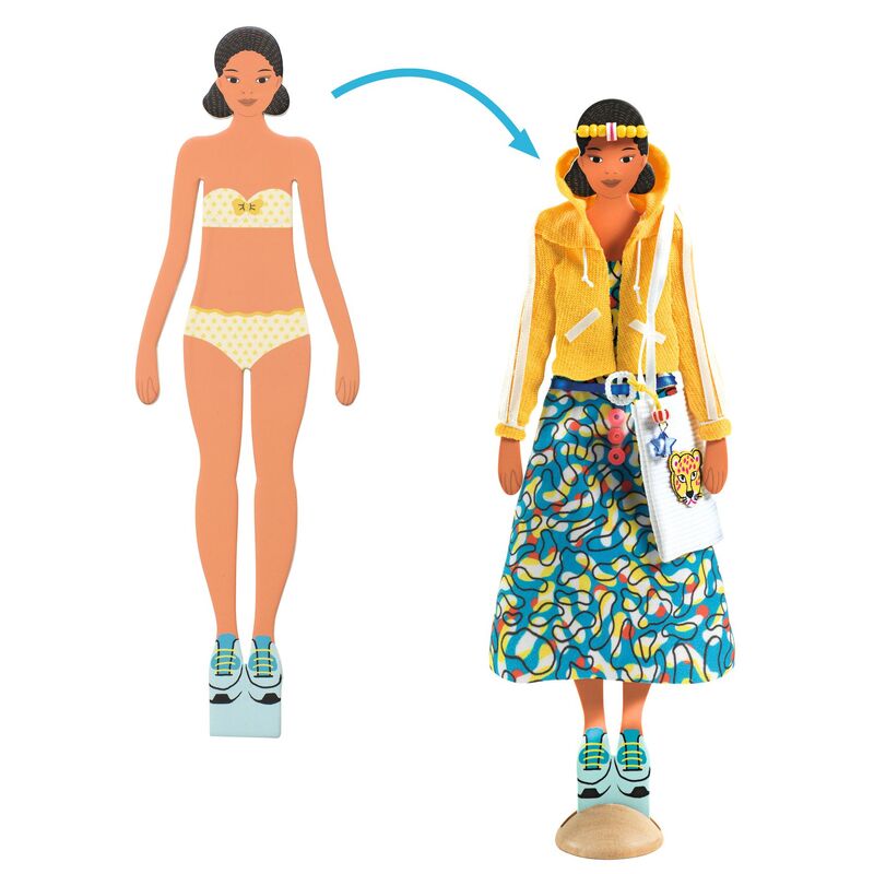 Fashion by Magali No Sew Fashion Design Craft Kit by Djeco