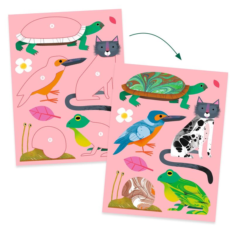 Colourful Marbling Workshop by Djeco