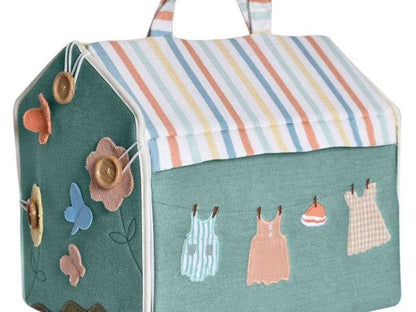 Doll House with Wooden Furniture and Doll