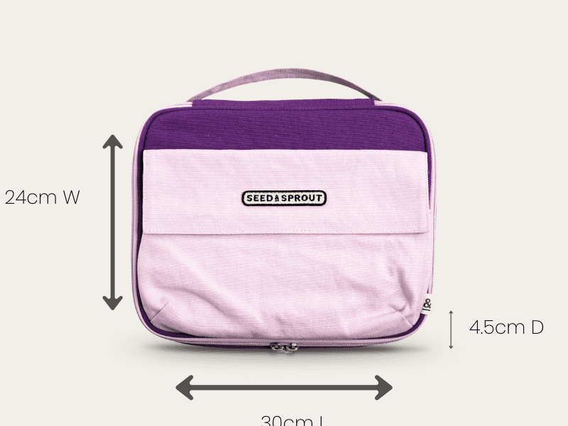 Insulated CrunchCase Lunch Bag Plum 4L