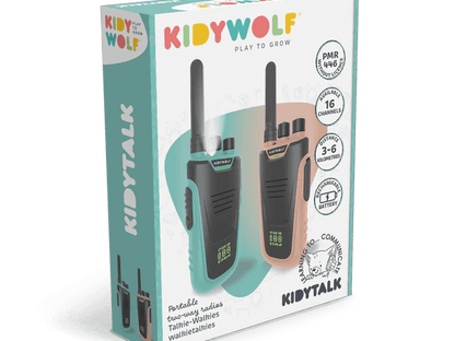 Kidywolf Kidytalk Long Range Walkie Talkie Natural-Cyan