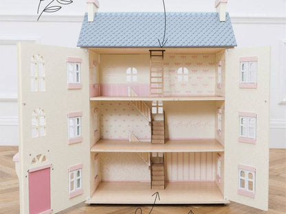 Cherry Tree Hall Wooden Doll House