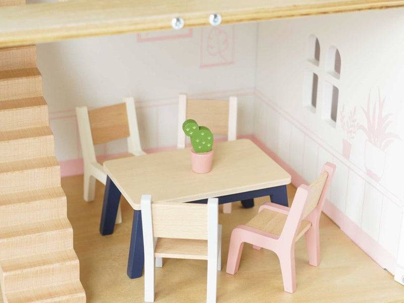 Wooden Dolls House Starter Furniture Set - 35 piece