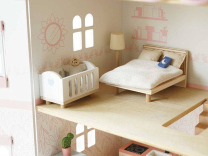 Wooden Dolls House Starter Furniture Set - 35 piece