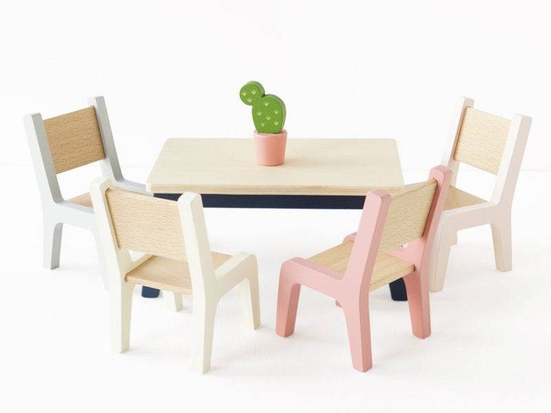Wooden Dolls House Starter Furniture Set - 35 piece
