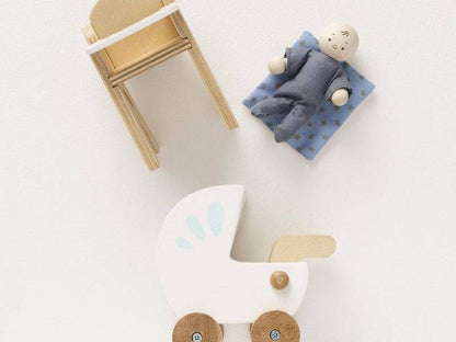 Dolls House Nursery & Baby Set - 5 piece