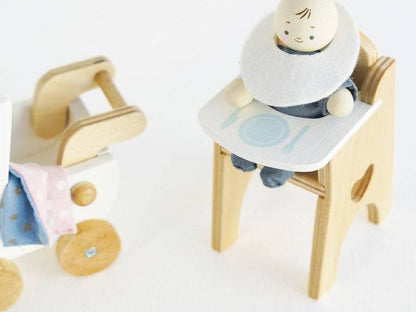 Dolls House Nursery & Baby Set - 5 piece