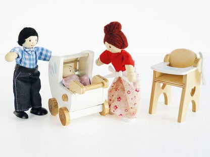 Dolls House Nursery & Baby Set - 5 piece