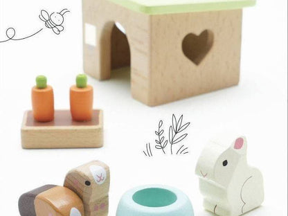 Bunny & Guinea Pet Animal Set - 5 piece