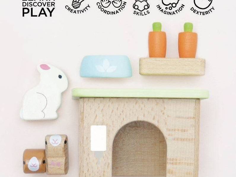 Bunny & Guinea Pet Animal Set - 5 piece