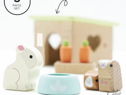 Bunny & Guinea Pet Animal Set - 5 piece