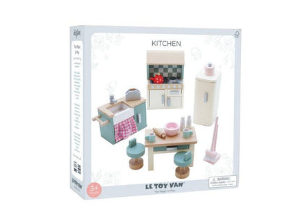 Wooden Dolls House Kitchen - 20 piece