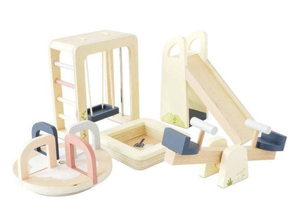 Wooden Dolls House Outdoor Play Furniture - 5 piece