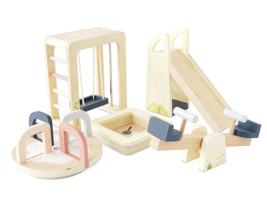 Wooden Dolls House Outdoor Play Furniture - 5 piece