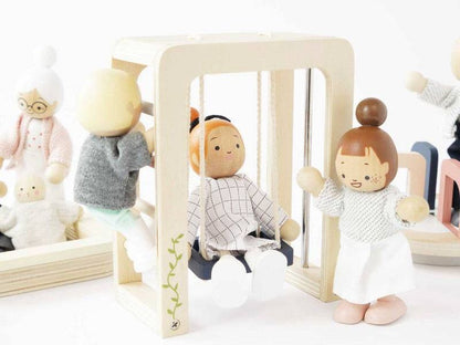 Wooden Dolls House Outdoor Play Furniture - 5 piece