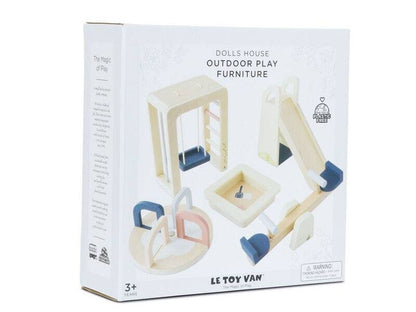 Wooden Dolls House Outdoor Play Furniture - 5 piece