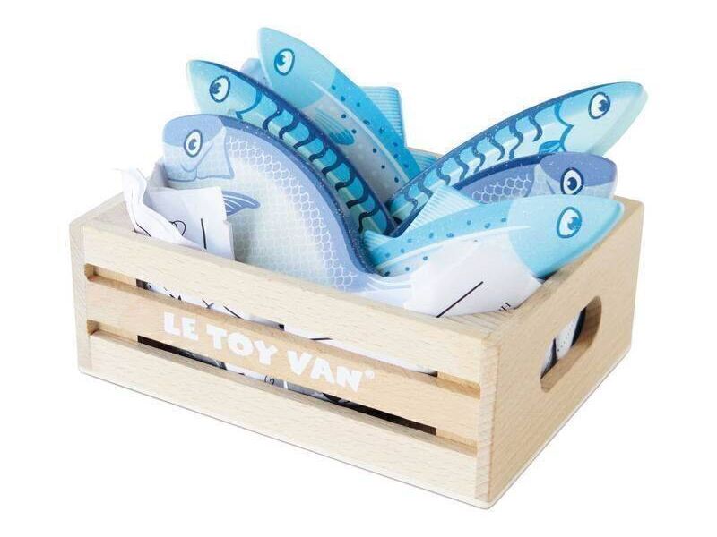 Market Fish Wooden Play Food Crate - 7 Piece