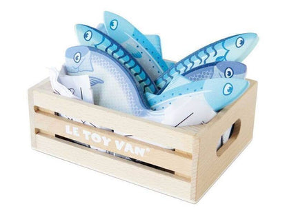 Market Fish Wooden Play Food Crate - 7 Piece