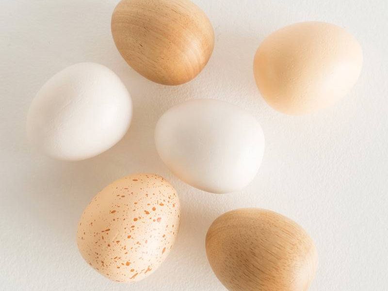 Farm Eggs Wooden Market Crate - 7 Piece