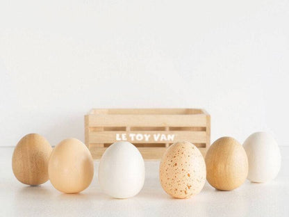 Farm Eggs Wooden Market Crate - 7 Piece