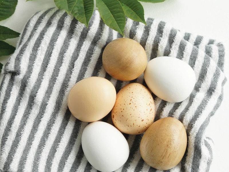 Farm Eggs Wooden Market Crate - 7 Piece