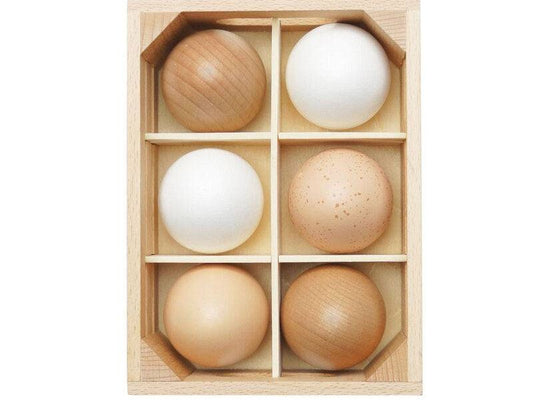 Farm Eggs Wooden Market Crate - 7 Piece