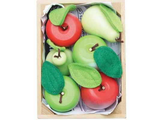 Orchard Fruits Wooden Market Crate - 7 Piece