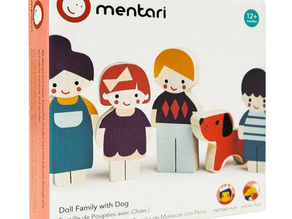 Doll Family With Dog