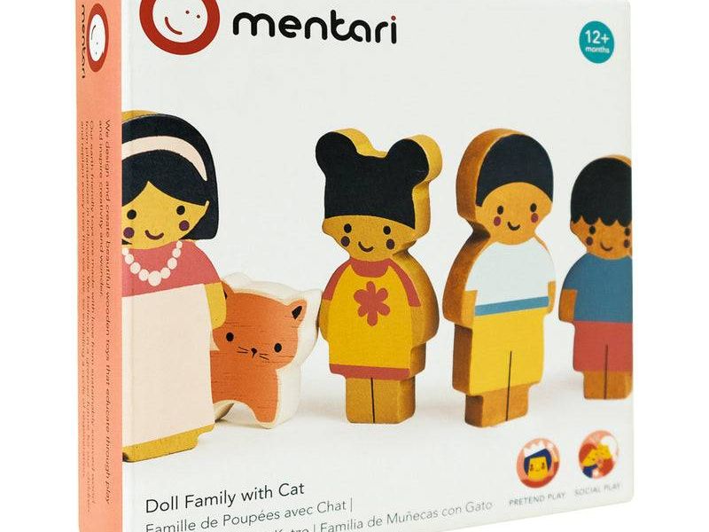 Doll Family With Cat