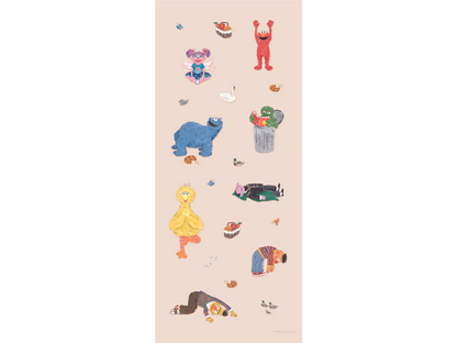Mindful and co Printed Kids Yoga Mats Sesame Street