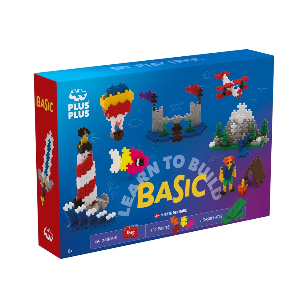 Plus-Plus - Basic - Learn to Build - 600 pcs