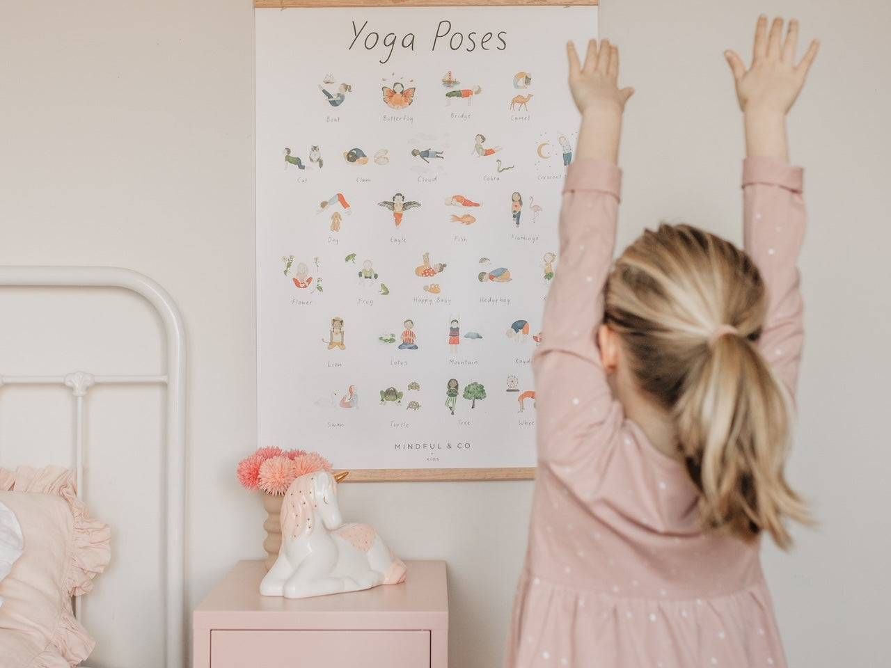 Mindful and Co kids Yoga Poses Print