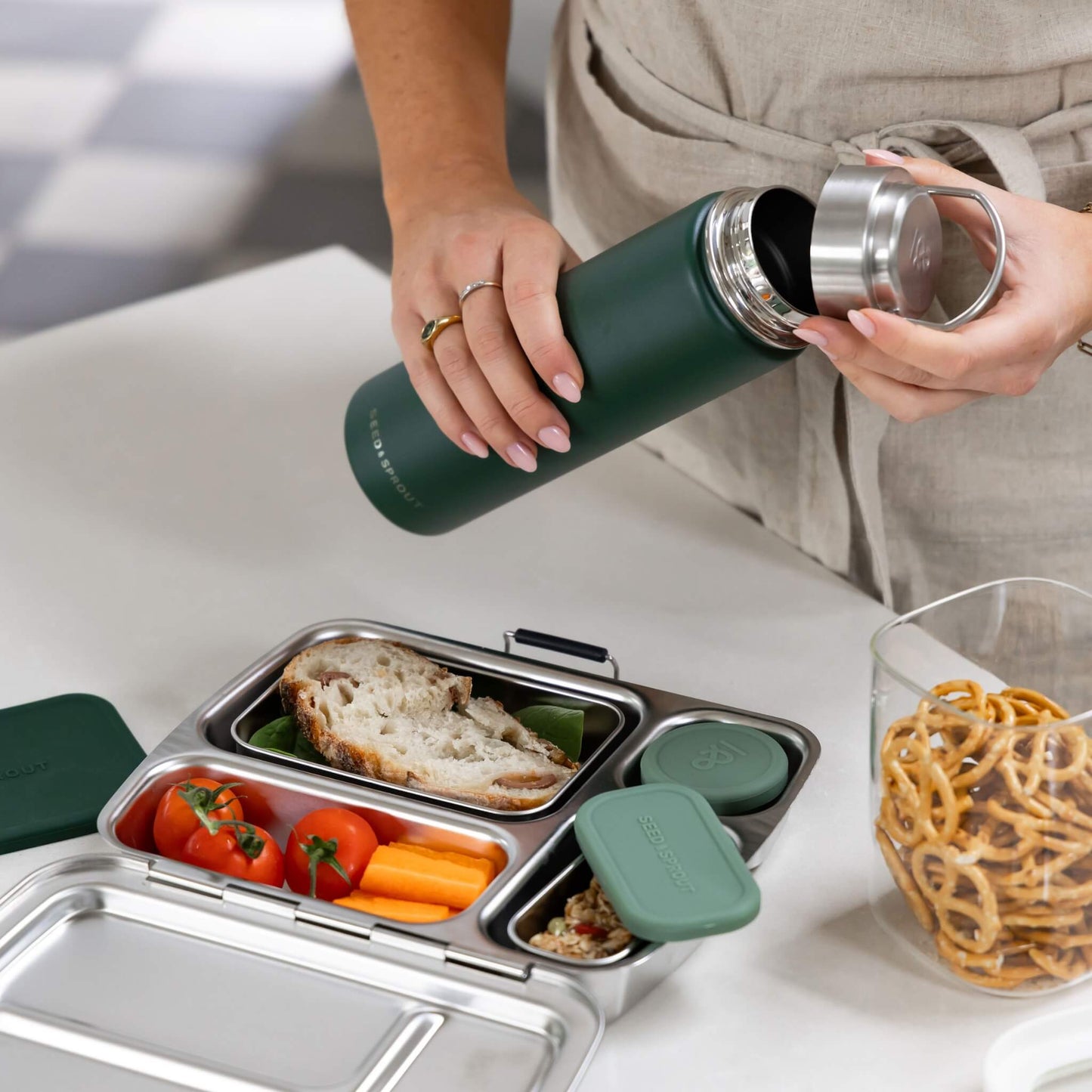 Seed and Sprout Insulated Drink Bottle | 650ml