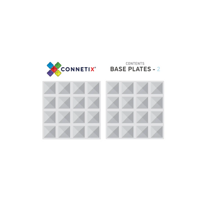 Grid of square base plates with pyramid-shaped indentations.