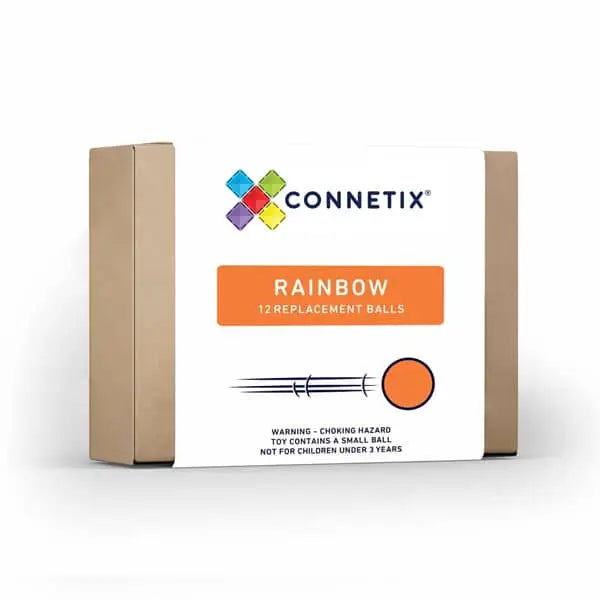 Product box for Connetix Rainbow replacement balls.