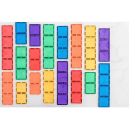 Colorful rectangular blocks arranged in vertical columns.