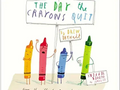 Book cover featuring anthropomorphized crayons holding protest signs.