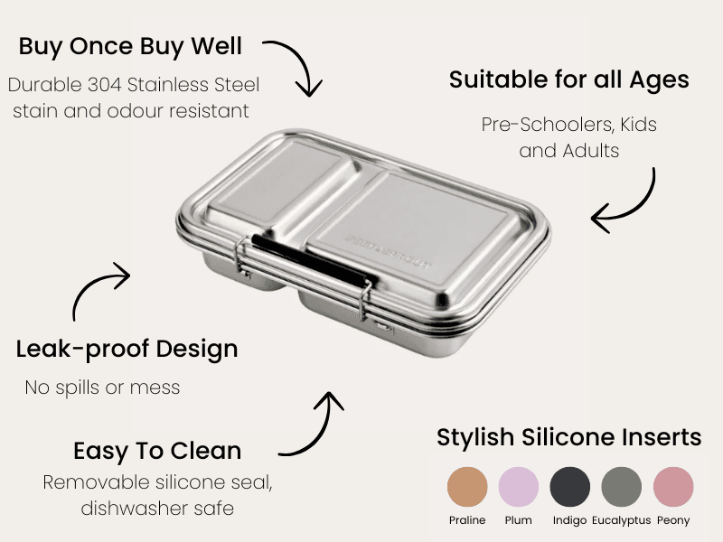 Bento Lunch Box | Leakproof Bento Box Praline
