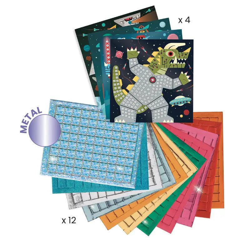 Mosaic sticker art kit.